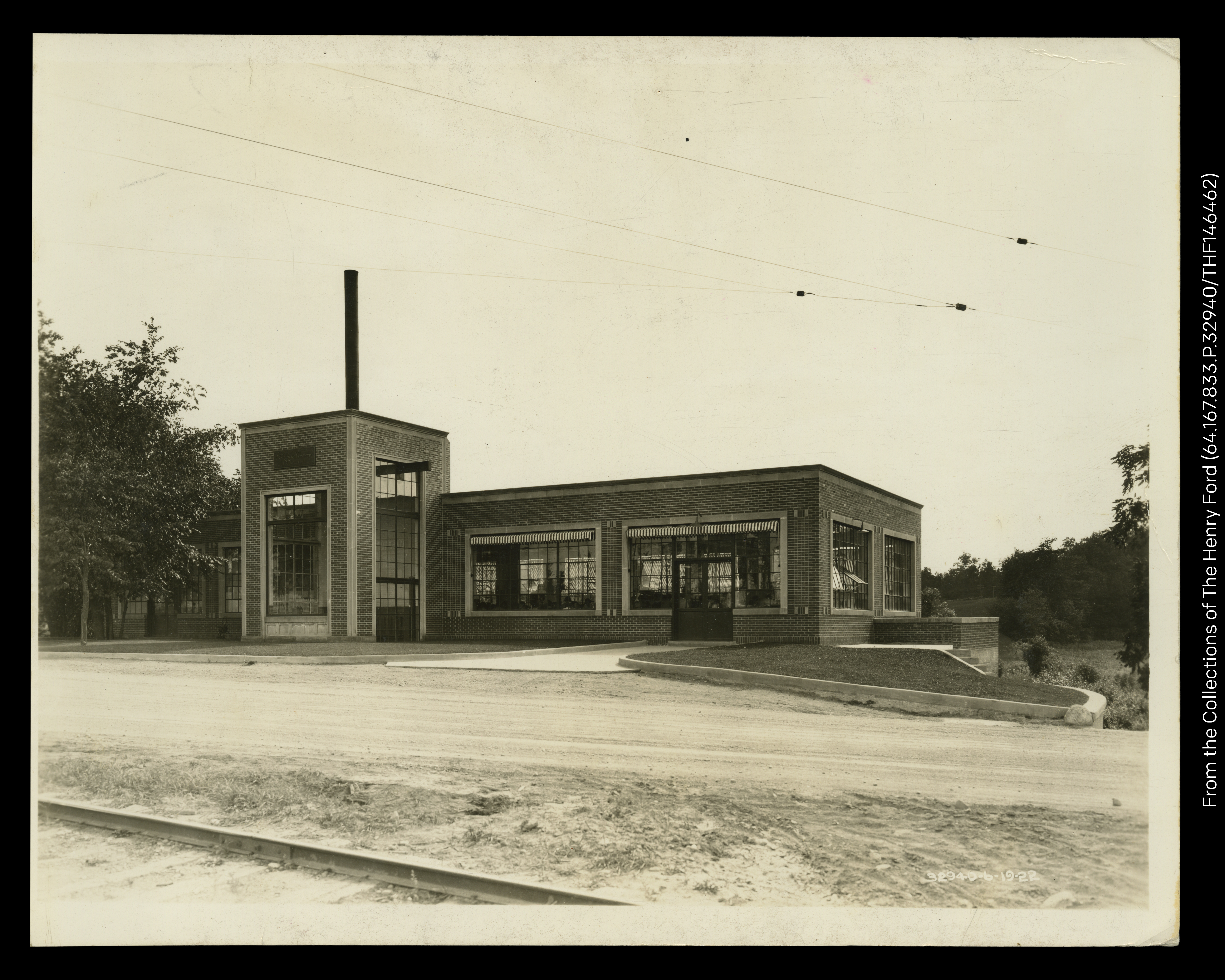 Historic photo of early manufacturing at the mill